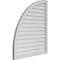Ekena Millwork Quarter Round Top Left Surface Mount PVC Gable Vent w/ 2"W x 1-1/2"P Brickmould Frame, 36"W x 42"H GVPQL36X4202SN - alternate 3